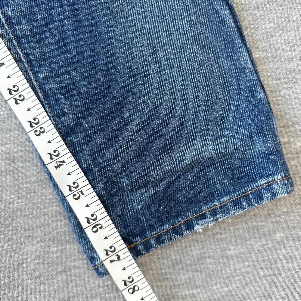 Current Elliott The Slouchy Skinny Jeans Zephyr Destroy Blue W24 Made in USA - Picture 15 of 16